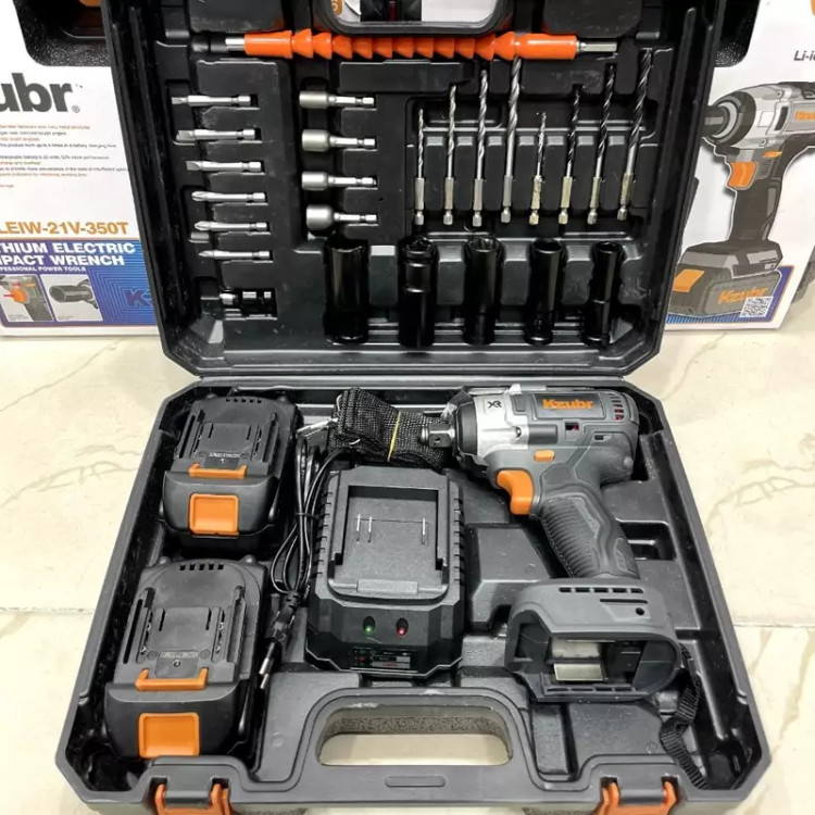 بکس شارژی زوبر مدل K10026 مشخصات موتور براشلس 350 نیوتون درایو بکس 1.2 اینچ 3 کاره (دریل پیچ بند بکس شارژی