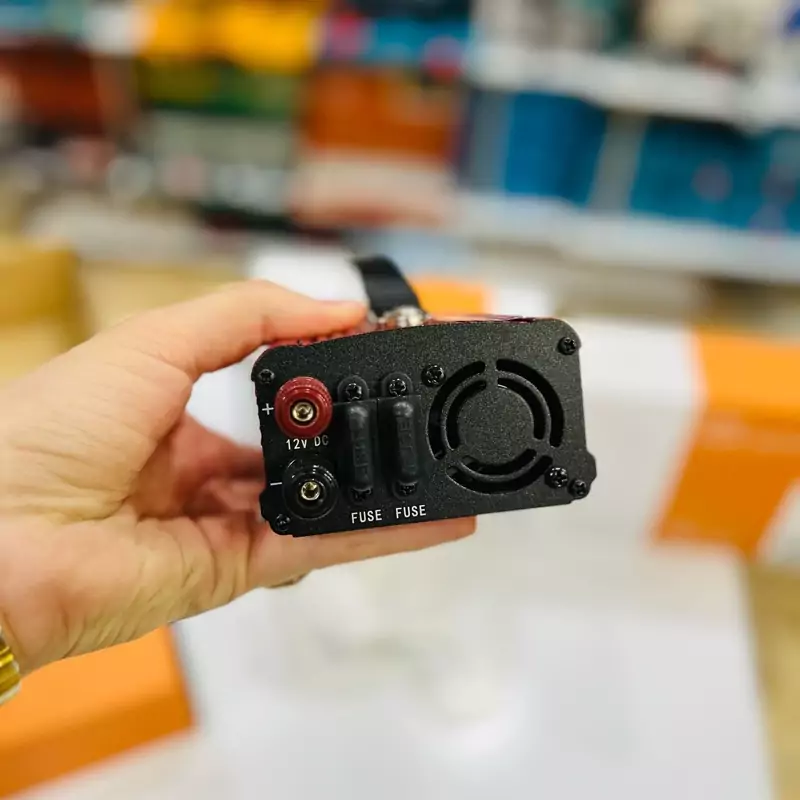 مبدل برق 12بە 220 Power inwerter یک عدد جا usb یک عدد جا پریز