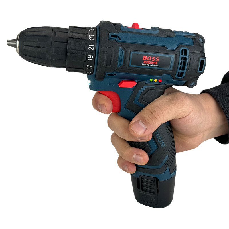 پیچ گوشتی شارژی باس مدل new-Li-ion 18v مجموعه 28 عددی