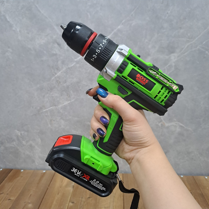 مجموعه 28 عددی دریل چکشی شارژی باس مدل 36VF MAX /LI _ ION کد 1