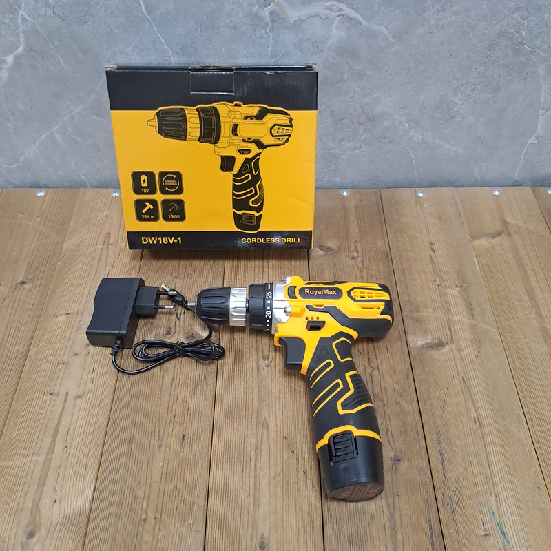 دریل پیچ گوشتی شارژی صنعتی رویال مکس مدل cordles drill