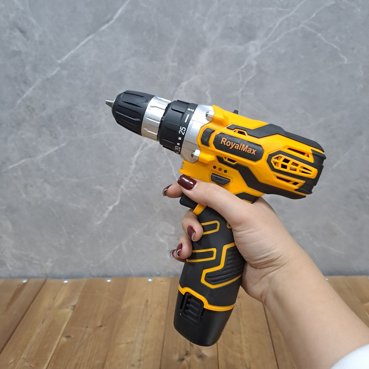 دریل پیچ گوشتی شارژی صنعتی رویال مکس مدل cordles drill