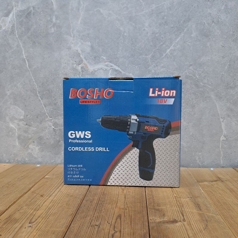 دریل پیچ گوشتی شارژی صنعتی بوشو کد 02 مدل 18V