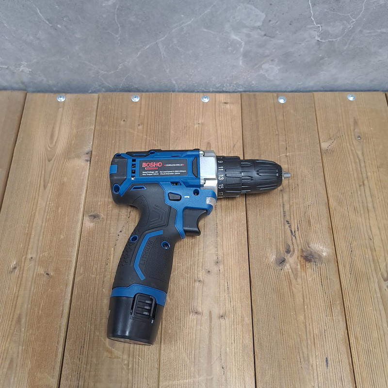 دریل پیچ گوشتی شارژی صنعتی بوشو مدل 18V مجموعه 28 عددی