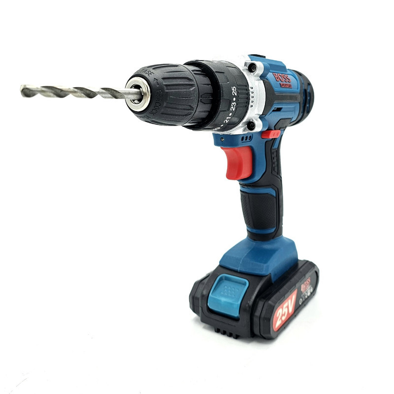 دریل پیچ گوشتی شارژی چکشی باس مدل 25V مجموعه 28 عددی
