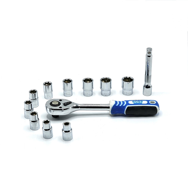 آچار بکس باس مدل BS123ST160_4 کد Germany technology مجموعه 12 عددی