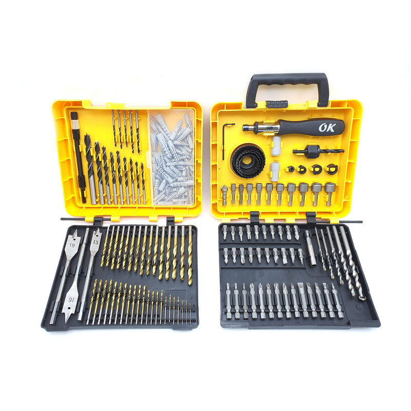 مته و سری پیچ گوشتی اوکی مدل 204-PCS مجموعه 204 عددی