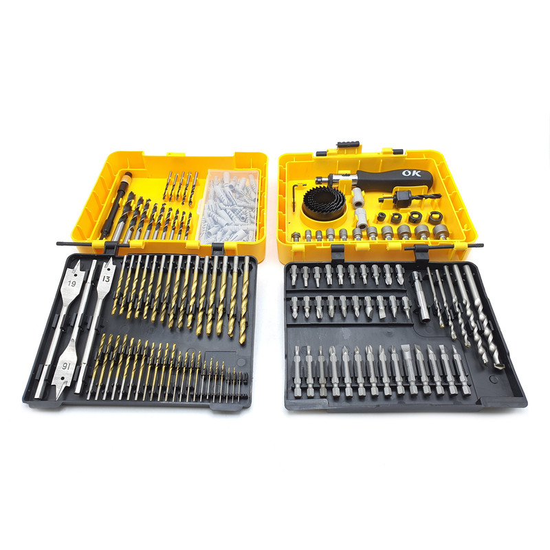 مته و سری پیچ گوشتی اوکی مدل 204-PCS مجموعه 204 عددی