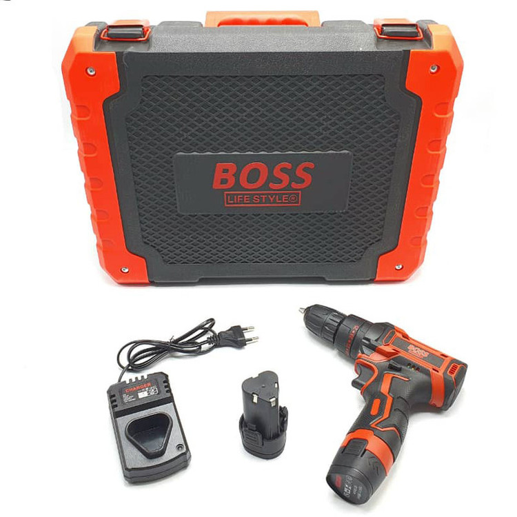 دریل پیچ گوشتی شارژی چکشی باس مدل 18V-BS-0018 مجموعه 100 عددی