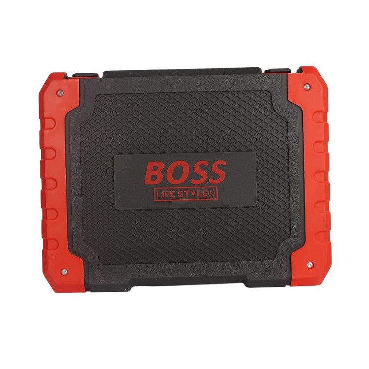 دریل پیچ گوشتی شارژی چکشی باس مدل 18V-BS-0018 مجموعه 100 عددی