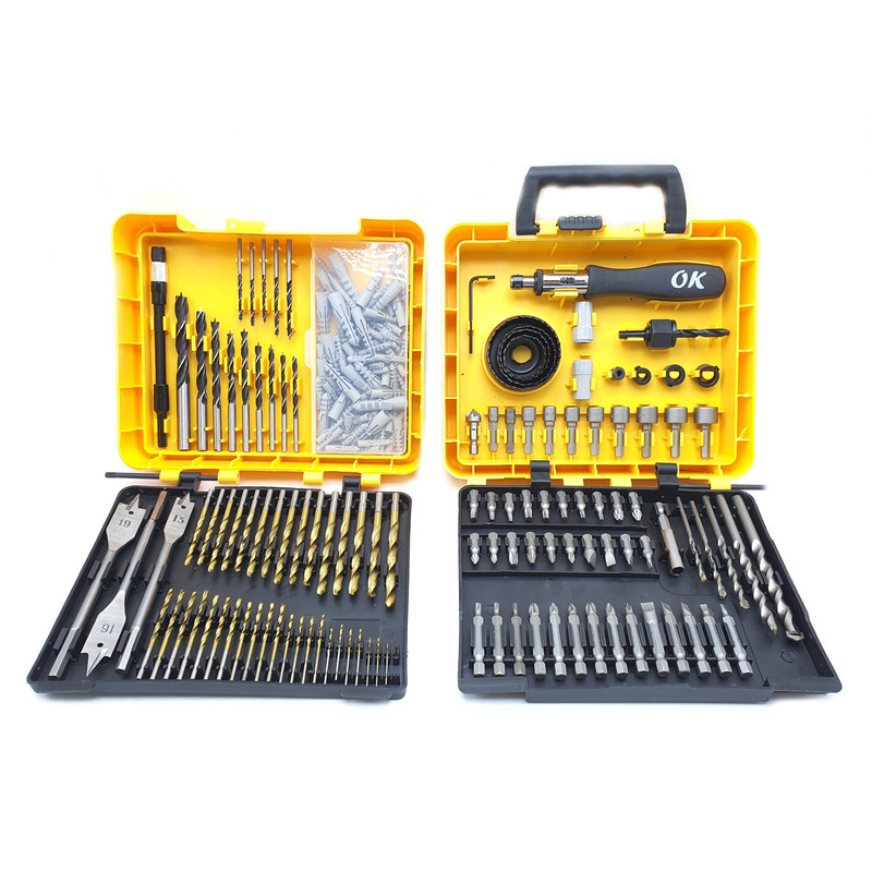 مته و سری پیچ گوشتی اوکی مدل OK-204SET مجموعه 204 عددی