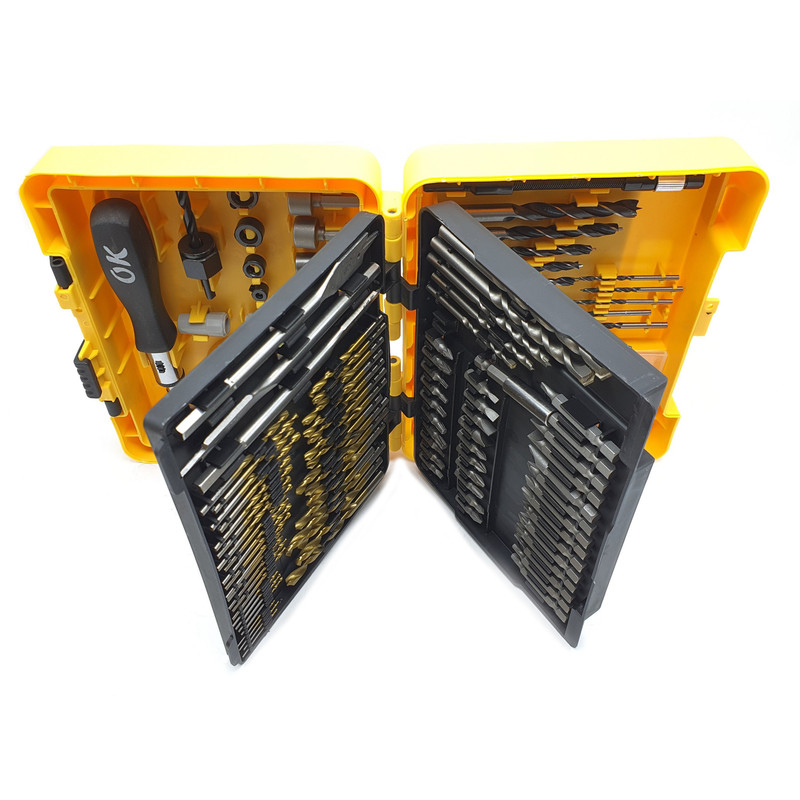 مته و سری پیچ گوشتی اوکی مدل OK-204SET مجموعه 204 عددی