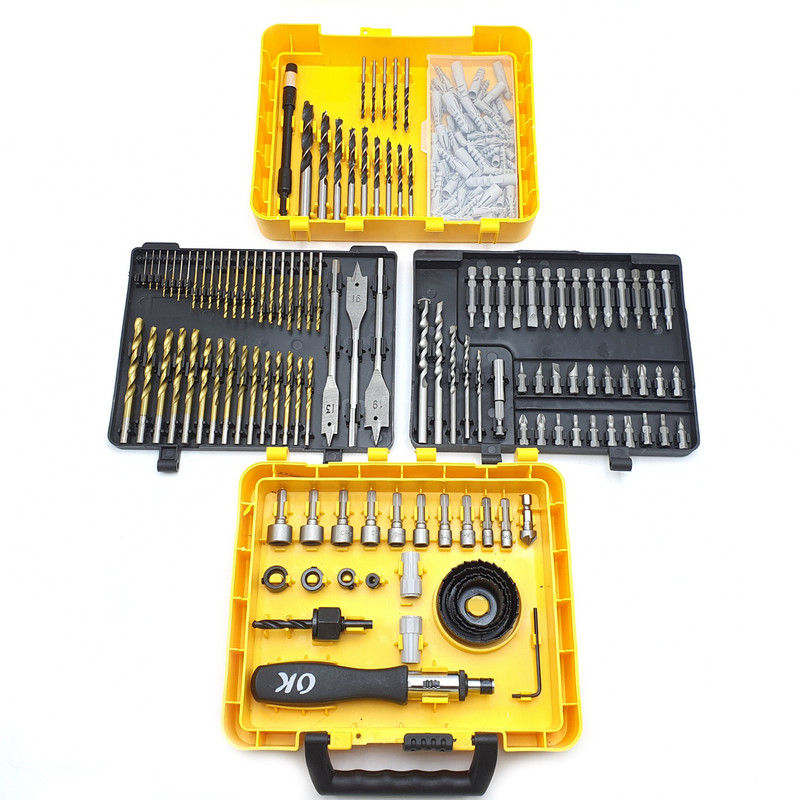 مته و سری پیچ گوشتی اوکی مدل OK-204SET مجموعه 204 عددی