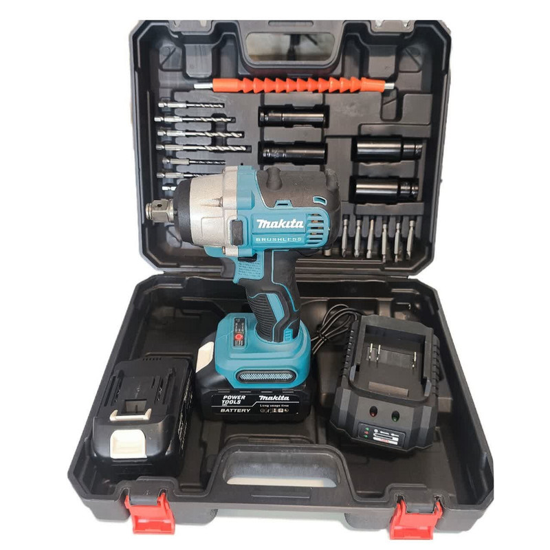 آچار بکس شارژی ماکیتا مدل XGT48 -2 سایز 1/2 اینچ مجموعه 29 عددی