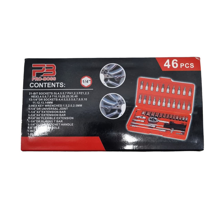 آچار بکس پرو باس مدل BS-46 مجموعه 46 عددی