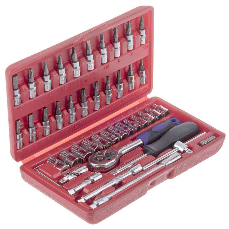 آچار و سری بکس مدل XR-5146 مجموعه 46 عددی