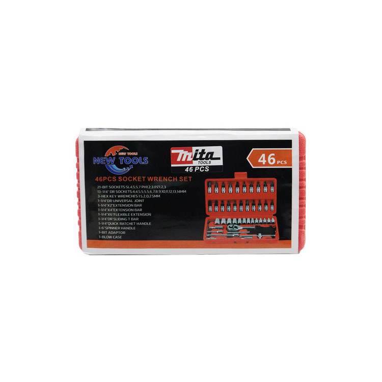آچار بکس میتا تولز مدل YP-46PCS مجموعه 46 عددی
