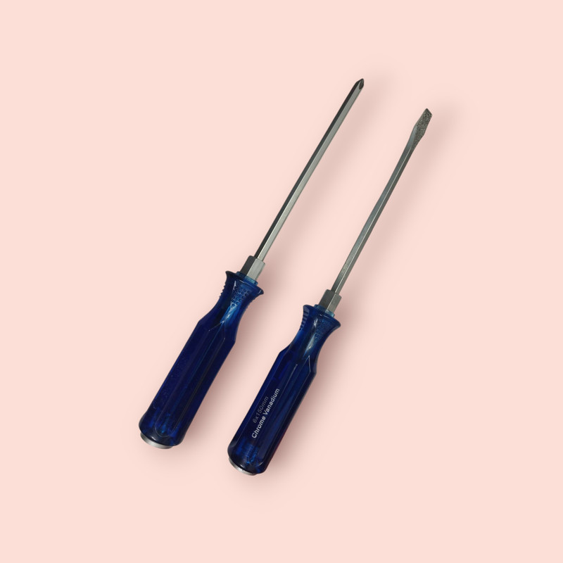 پیچ گوشتی دوسو و چهارسو کنیوس مدل KENUS-6-150 مجموعه 2 عددی