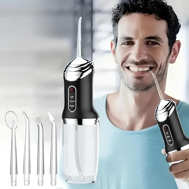دستگاه شستوشوی دهان و دندان شارژی مدل Portable12 به همراه 4 سری