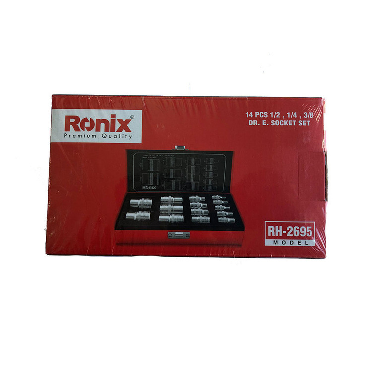 سری آچار بکس ونیکس مدل RH-2695 مجموعه 14 عددی