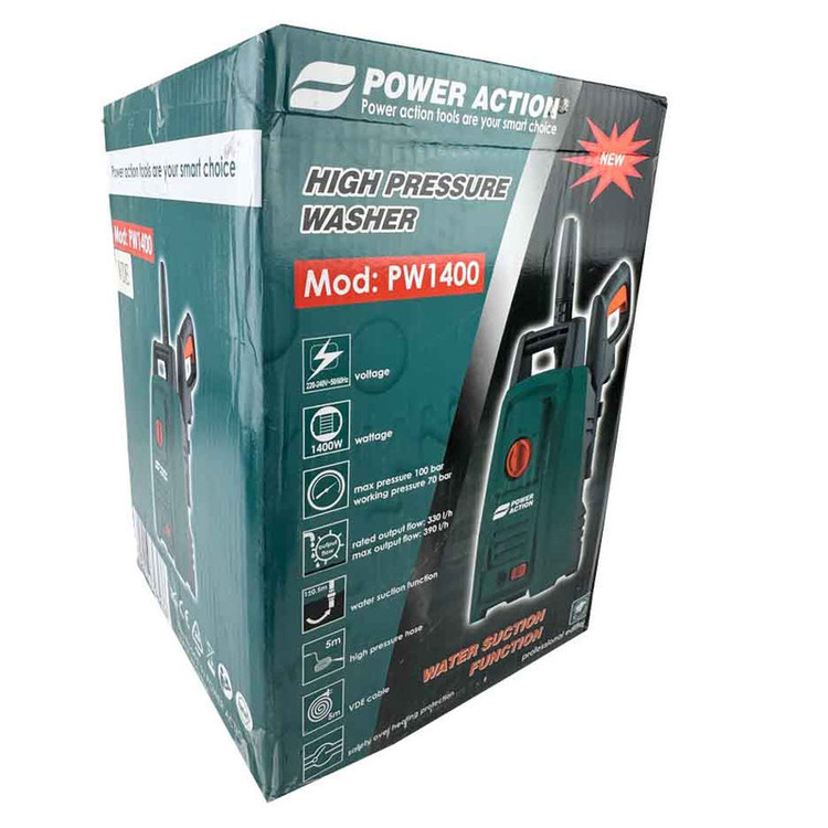 کارواش 100 بار 1400وات پاوراکشن مدل PW1400