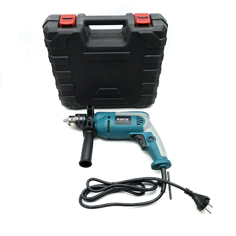 دریل چکشی برقی سه نظام 13 میلی متری 600 وات راویکس مدل RX-6617 مجموعه 30 عددی