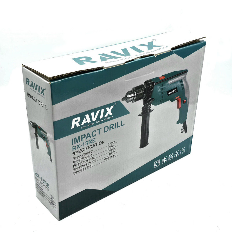 دریل چکشی 13 میلی متری 850 وات راویکس مدل 13MM