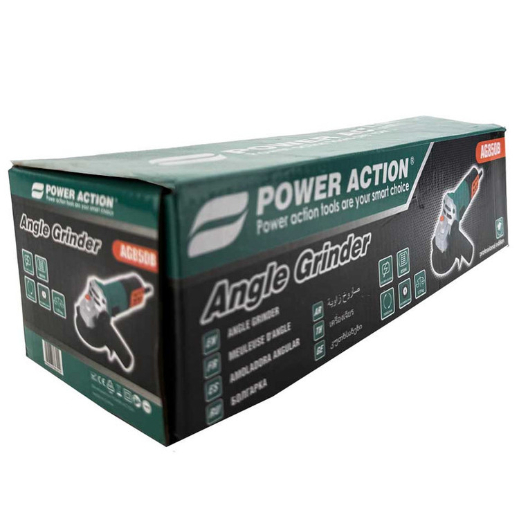 مینی فرز کلید بغل 125 میلیمتری 850 وات پاوراکشن مدل AG850B