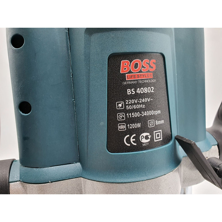 دستگاه اور فرز نجاری باس مدل کیفی کد BS40802 مجموعه 13 عددی