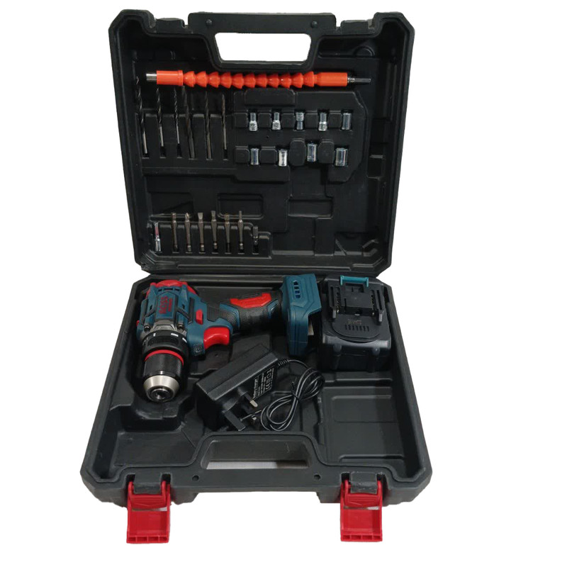 پیچ گوشتی شارژی باس مدل single-battery--brushless-88v مجموعه 28 عددی
