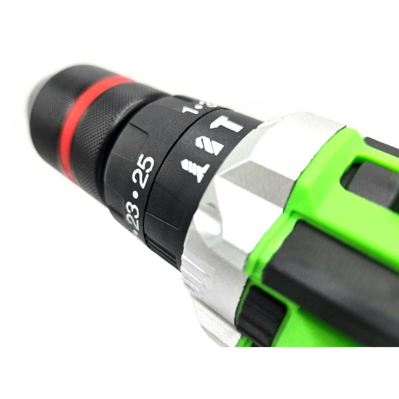 دریل چکشی شارژی صنعتی باس مدل BS-148VF-G مجموعه 26 عددی
