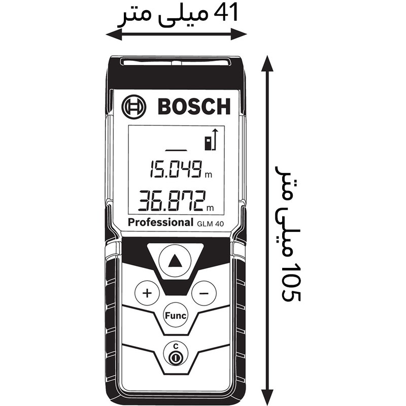 متر لیزری بوش مدل GLM 40