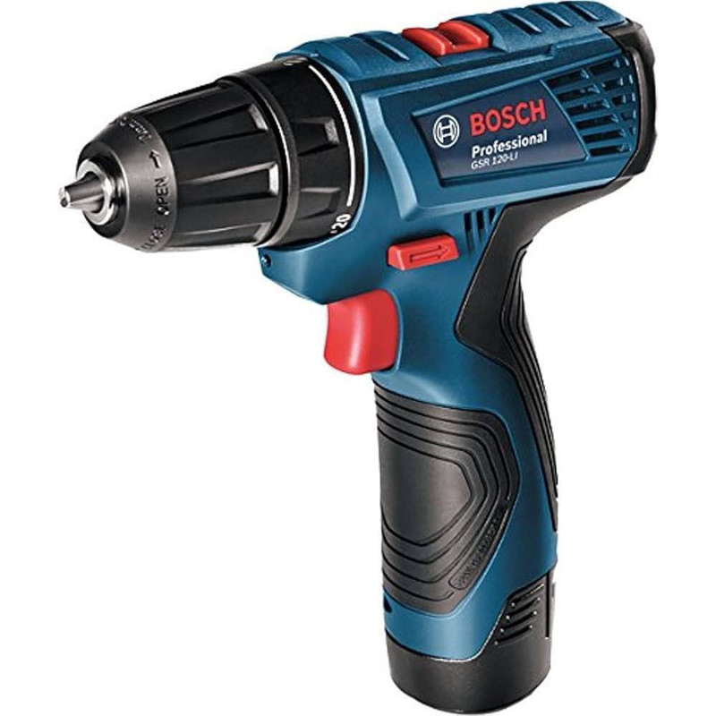 دریل پیچ گوشتی بوش مدل GSR-120LI+EXTRA به همراه مجموعه 25 عددی سری پیچ گوشتی