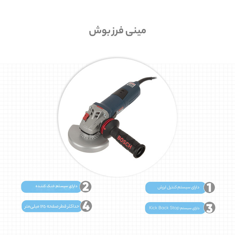 مینی فرز بوش مدل GWS 13-125 CIE