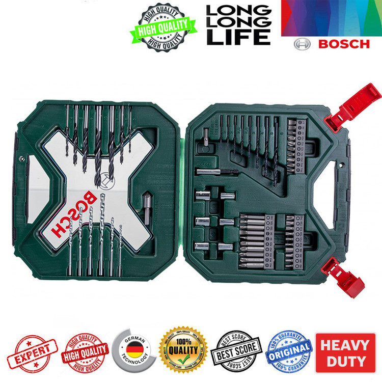 مته و سرپیچ گوشتی بوش مدل X line 60 - 2607010611 مجموعه 60 عددی