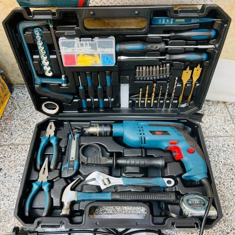 مجموعه 100 عددی دریل چکشی باس مدل BS-1308