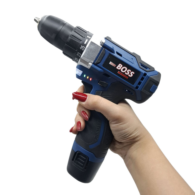 مجموعه 27 عددی دریل پیچ گوشتی شارژی صنعتی 10 میلی متری 18ولت باس مدل 18V کد 1