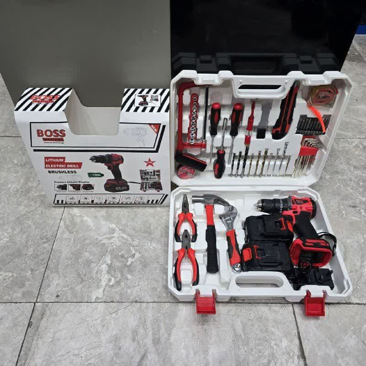 دریل چکشی شارژی سه نظام 10 میلیمتری 118 ولت باس مدل LIFE STYLE-901 -118V