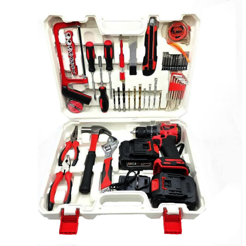 دریل چکشی شارژی سه نظام 10 میلیمتری 118 ولت باس مدل BS-901