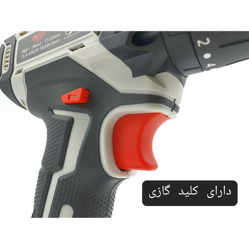 مجموعه 30 عددی دریل پیچ گوشتی شارژی چکشی باس مدل BS0025