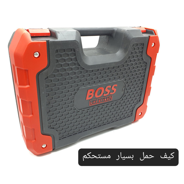 مجموعه 30 عددی دریل پیچ گوشتی شارژی چکشی باس مدل BS0025