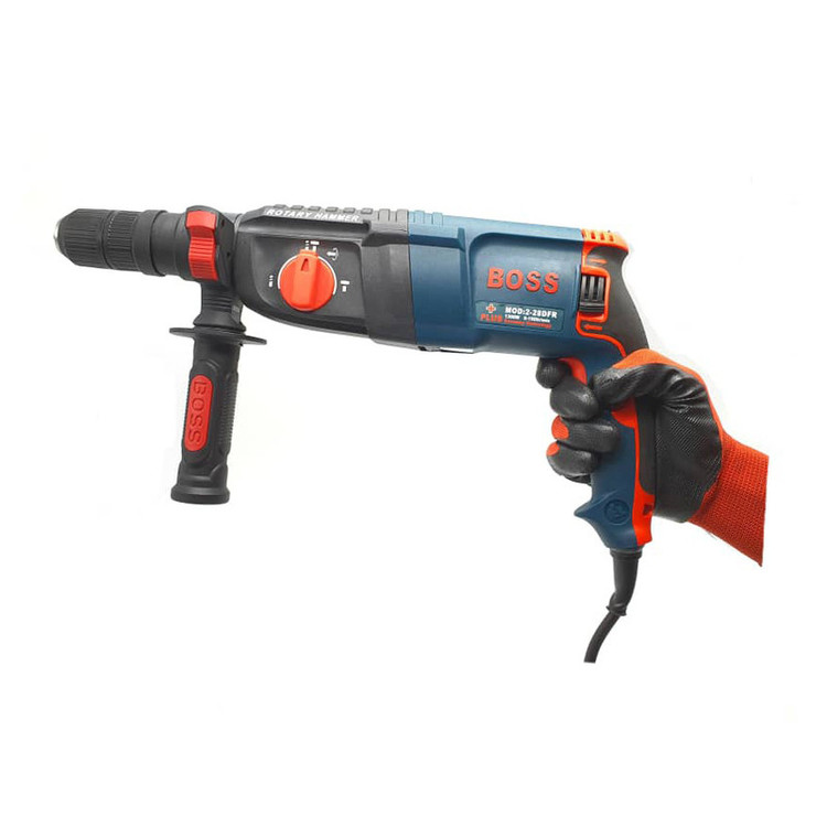 دریل بتن کن باس مدل BOSS-28-DFR مجموعه 7 عددی