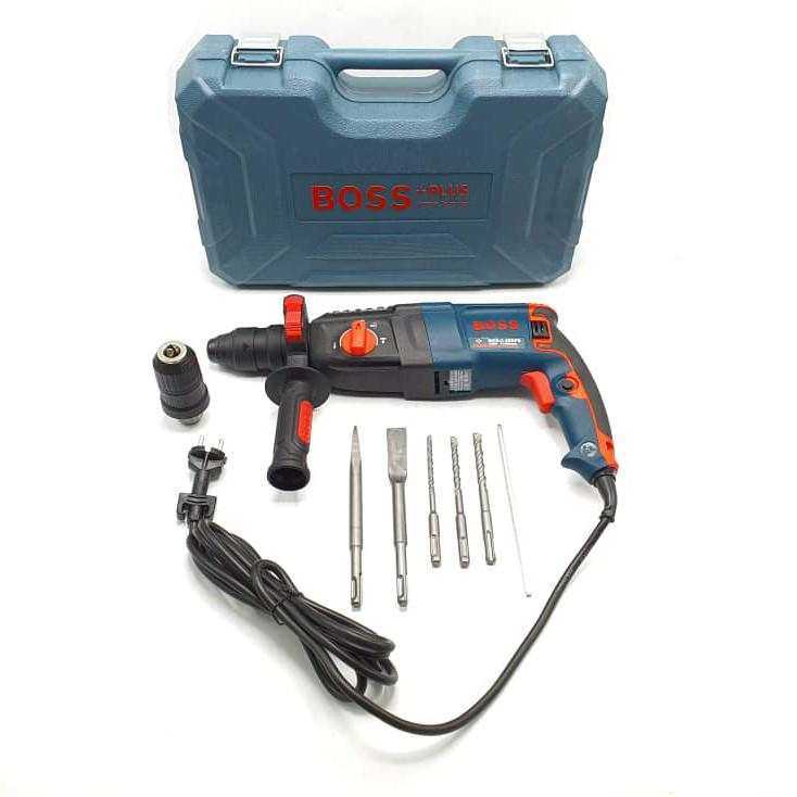 دریل بتن کن باس مدل BOSS-28-DFR مجموعه 7 عددی