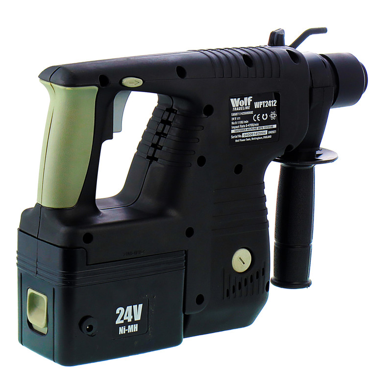 دریل بتن کن شارژی ولف مدل WPT-2412-24v-3.0AH