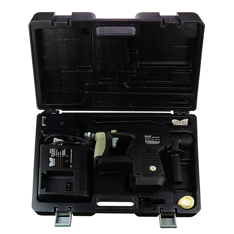 دریل بتن کن شارژی ولف مدل WPT-2412-24v-3.0AH