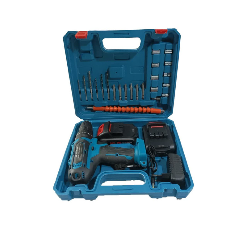 دریل چکشی مدل brushless مجموعه 27 عددی