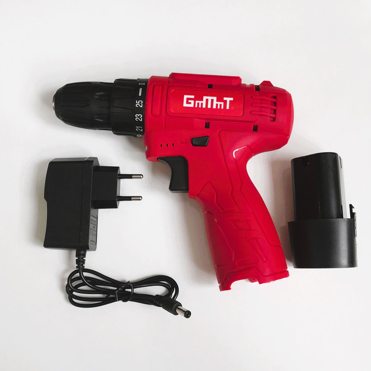 دریل پیچ گوشتی سه نظام 10 میلیمتری 12 ولت جی ام تی مدل GT-12-1