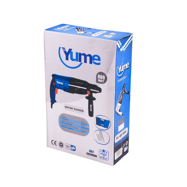 دریل بتن کن یوم مدل YU-RT-800 مجموعه 7 عددی