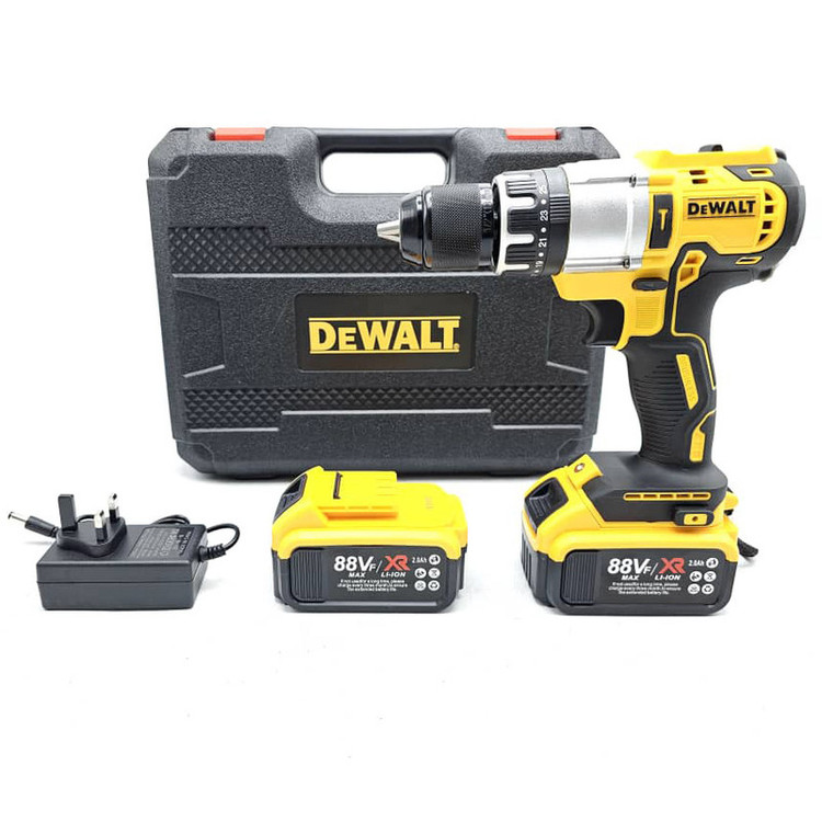دریل پیچ گوشتی شارژی چکشی مدل DW88V مجموعه 28 عددی