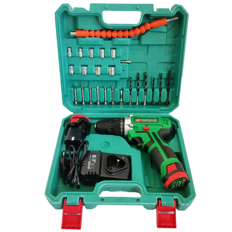 مجموعه 24 عددی دریل پیچ گوشتی شارژی پارکساید مدل 21v max